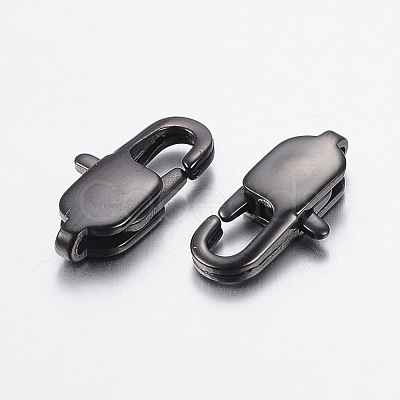 304 Stainless Steel Lobster Claw Clasps Ion Plating(IP) STAS-F148-13x6-08B-1