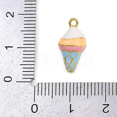Brass Enamel Charms X-KK-I352-14G-02-1