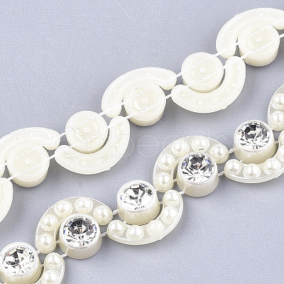 ABS Plastic Imitation Pearl Beaded Trim Garland Strand AJEW-S073-28-1