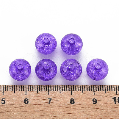 Transparent Crackle Acrylic Beads MACR-S373-66C-N21-1