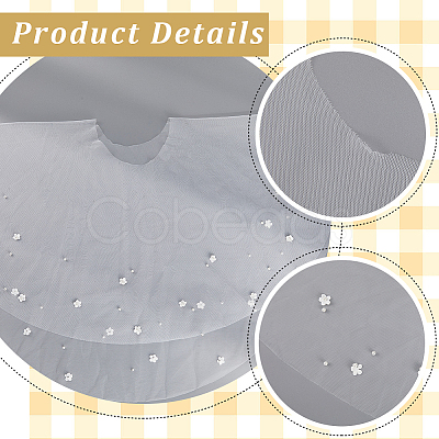 Polyester Lady Tulle Collars AJEW-WH20072-25B-1