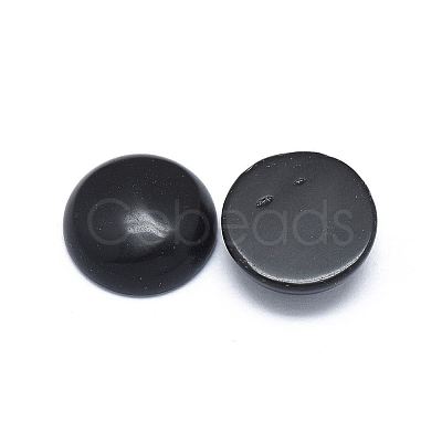 Natural Obsidian Cabochons G-G788-B-05-1