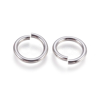Tarnish Resistant 304 Stainless Steel Saw Cut Open Jump Rings STAS-P212-25P-05-1