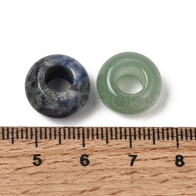 Natural & Synthetic Gemstone European Beads G-G740-14x8mm-M-1