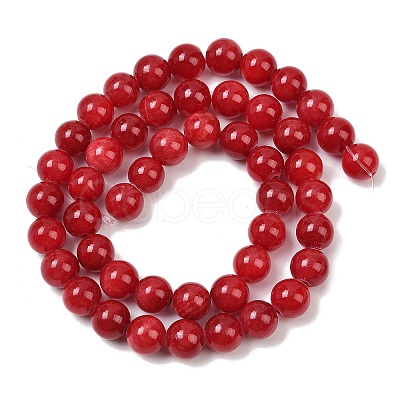 Natural Dyed Marble Beads Strands G-D315-A01-05-6mm-1