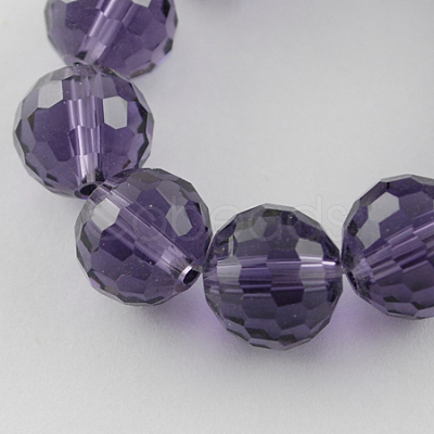 Transparent Glass Bead Strands GLAA-R095-8mm-10-1