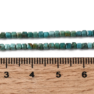 Natural HuBei Turquoise Beads Strands G-C009-B12-B-1
