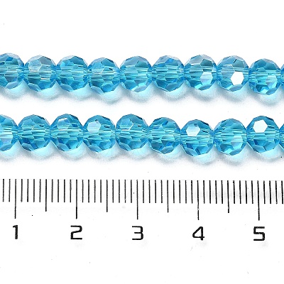 Transparent Glass Beads EGLA-A035-T6mm-B08-1