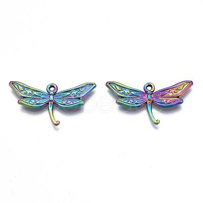 Rack Plating Rainbow Color Alloy Pendants PALLOY-N163-188-1