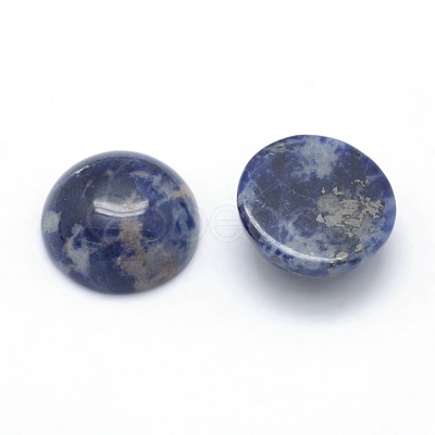 Natural Sodalite Cabochons X-G-P393-R45-12MM-1