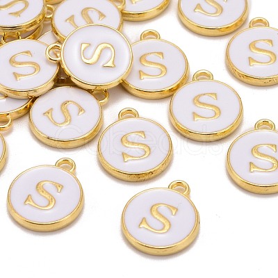 Golden Plated Alloy Charms X-ENAM-S118-01S-1