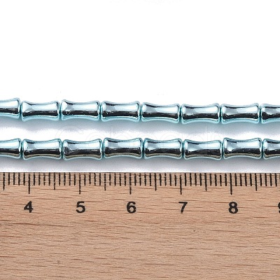 Electroplate Glass Beads Strands EGLA-Q128-13G-1