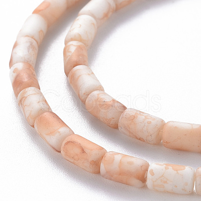 Opaque Baking Painted Crackle Glass Beads Strands FGLA-T004-01E-1