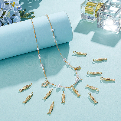12Pcs Brass Pendants KK-BC0015-37-1