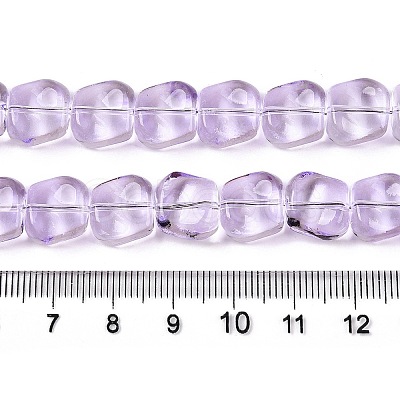 Electroplate Glass Beads Strands EGLA-N012-07H-1