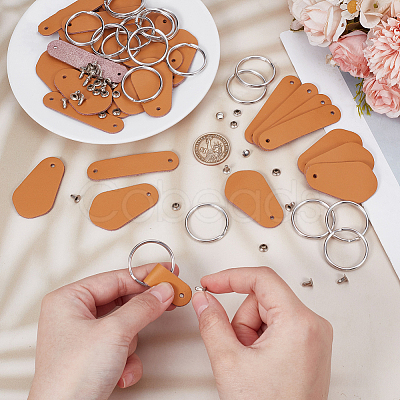 DIY Leather Keychain Making Kits DIY-OC0013-49-1