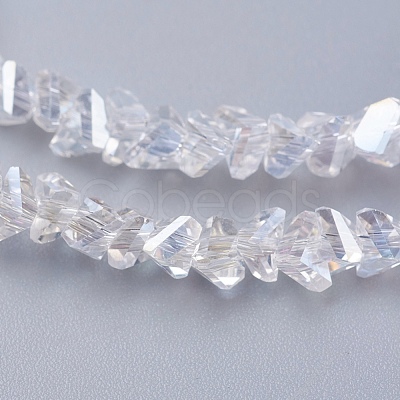 Electroplate Glass Beads Strands EGLA-J146-4mm-AB01-1