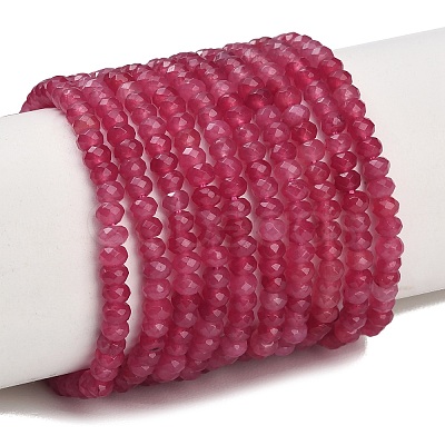 Dyed Natural White Jade Beads Strands GG-CBAF9EE-A18-3x4mm-1