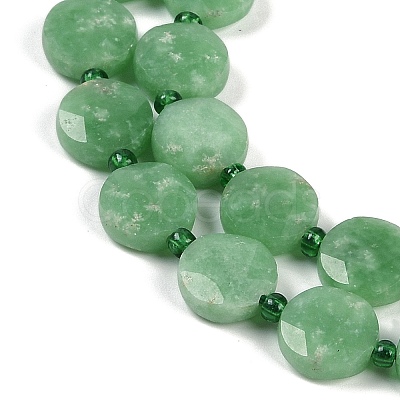 Natural Green Jade Beads Strands G-C116-A12-01-1