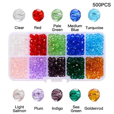 Transparent Glass Beads FPDL-S015-04B-01-B-1