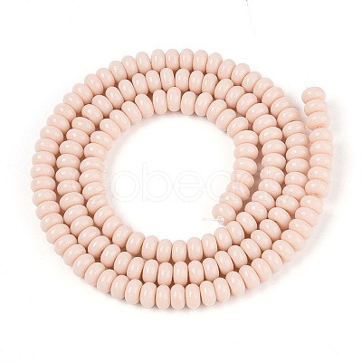 Opaque Solid Color Glass Beads Strands GLAA-ZX008-4mm-18H-1