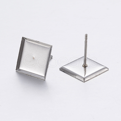 Tarnish Resistant 304 Stainless Steel Ear Stud Findings X-STAS-P198-22-1