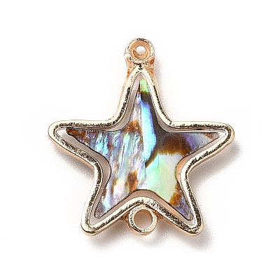 Rack Plating Brass Enamel Connector Charms X-KK-K252-11G-02-1