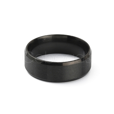 201 Stainless Steel Plain Band Ring for Women RJEW-WH0010-06G-MB-1