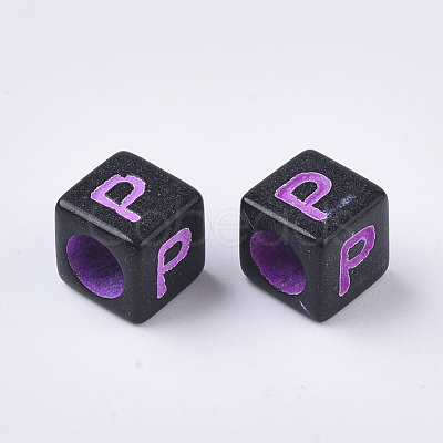 Opaque Acrylic Beads MACR-S299-054B-1
