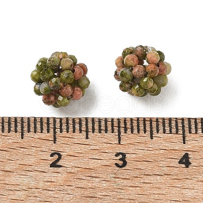 Natural Unakite Woven Beads GG-CBA2E9C-F07-01-1