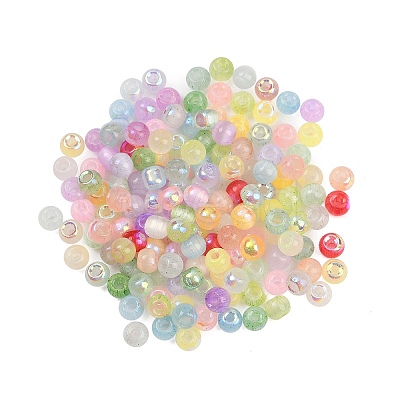 Mixed Color Imitation Cat Eye Glass Round Seed Beads SEED-NH0003-01A-M-1