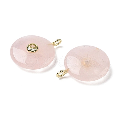 Natural Rose Quartz Pendants G-I391-02G-02-1