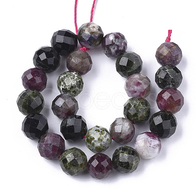 Natural Multicolor Tourmaline Beads Strands G-S345-10mm-001-1