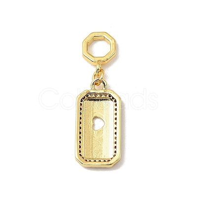 Brass Micro Pave Cubic Zirconia Pendants LS-KK-C111-02G-03-1