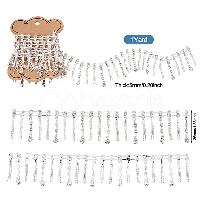 1 Yard Iron Rhinestone Cup Chains IFIN-TA0001-74-1
