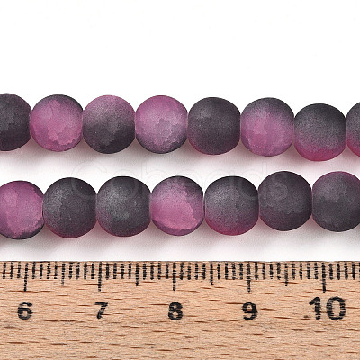 Crackle Glass Beads X1-GLAA-N009-8mm-09-1