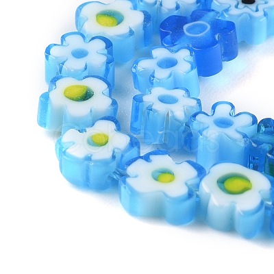 Handmade Millefiori Glass Bead Strands X-LAMP-J035-6mm-09-1