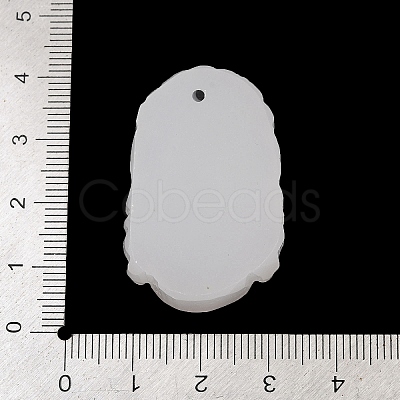 Natural White Jade Carved Pendants G-S384-01E-1