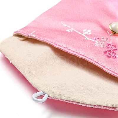 Chinese Style Floral Cloth Jewelry Storage Pouches AJEW-D065-01B-04-1