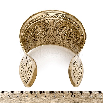 Alloy Arm Cuff Bangles Girl Women AJEW-A063-03G-1
