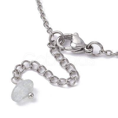 3Pcs 3 Style Turtle & Shell & Starfish Alloy Link Anklets Set with 304 Stainless Steel Cable Chains AJEW-AN00550-1