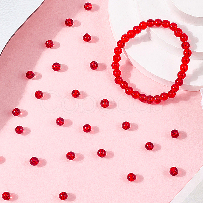 250Pcs Glass Round Beads GLAA-SP0001-49A-1