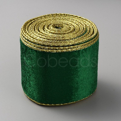 10 Yards Single Face Velvet Wired Ribbon SRIB-WH0011-133C-1