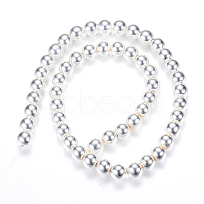Electroplate Non-magnetic Synthetic Hematite Bead Strands G-Q466-2mm-02-1