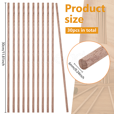 Black Walnut Wood Craft Sticks WH-WG85530-01-1