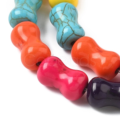 Dyed Synthetic Turquoise Beads Strands G-B147-A01-1