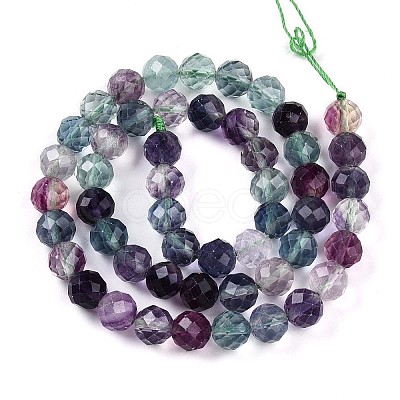 Natural Rainbow Fluorite Beads Strands G-T140-22B-1