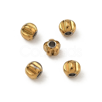 304 Stainless Steel Beads STAS-P448-06H-G-1