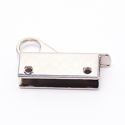 Zinc Alloy Bag Lock Catch Clasps PALLOY-WH0088-12P-1