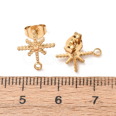 304 Stainless Steel Stud Earrings STAS-K291-13C-G-1